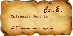 Csizmazia Beatrix névjegykártya